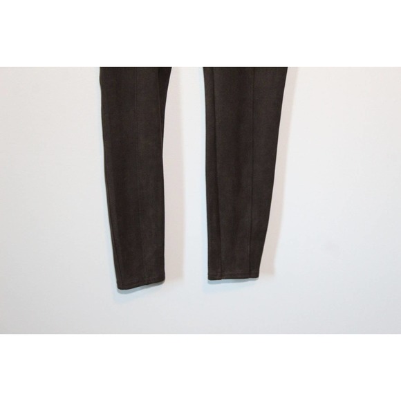 SPANX Faux Suede Leggings Chocolate Brown Pull On Women's Size Medium H14477 - Picture 5 of 15